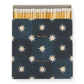 Luxury Oversized Matches ~ Navy Star Tile by Wanderlust Paper Co.